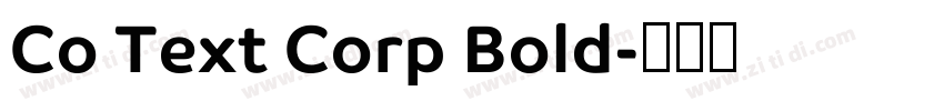 Co Text Corp Bold字体转换